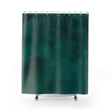 Dark Aqua Clouds Shower Curtain (71"x74")