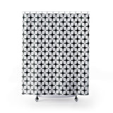 Vintage Black and White Mod Shower Curtains