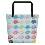 Moonsnail Shells Beach Tote Bag (16”x20”)