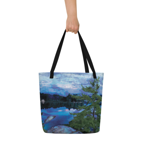 By the Lake Beach Tote Bag (16"x20")