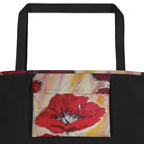 Emi Collection Poppies Beach Tote Bag (16”x20”)