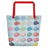 Moonsnail Shells Beach Tote Bag (16”x20”)