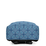 Blue Geometric Minimalist Backpack