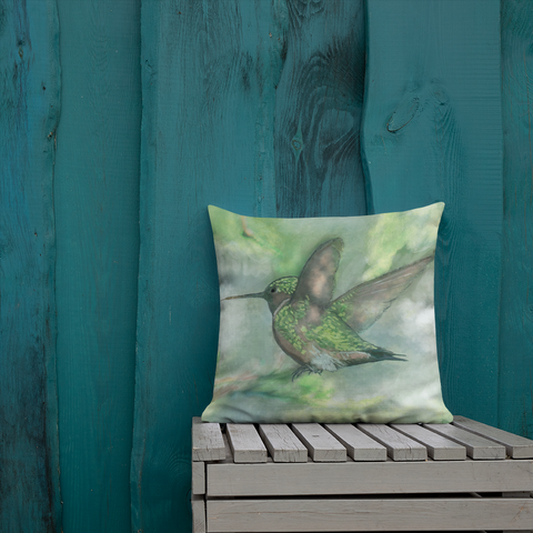 Hummingbird Premium Pillow (with PILLOW insert & pillow case)