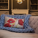 Emi Collection Poppies Premium Pillow