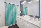 Turquoise Waves Shower Curtain (71"x74")