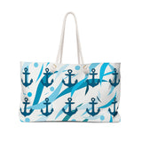 Blue Anchor Weekender Bag (24”x13”)