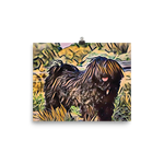 Pici Hungarian Puli Dog Cezanne Giclée Art Poster