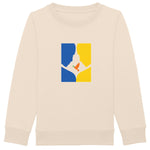 Peace - Stand with Ukraine (orange bird) Child's Sweatshirt - Organic (Child)