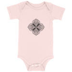 Geometric Spiral 100% Organic Cotton Baby Onesie Bodysuit (Child)