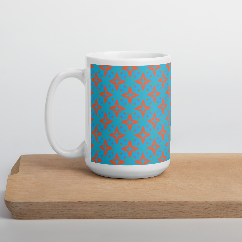 Minimal Simple Modern Colorful Confetti Monogram Coffee Mug, Zazzle